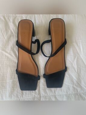 BY FAR heeled suede sandals